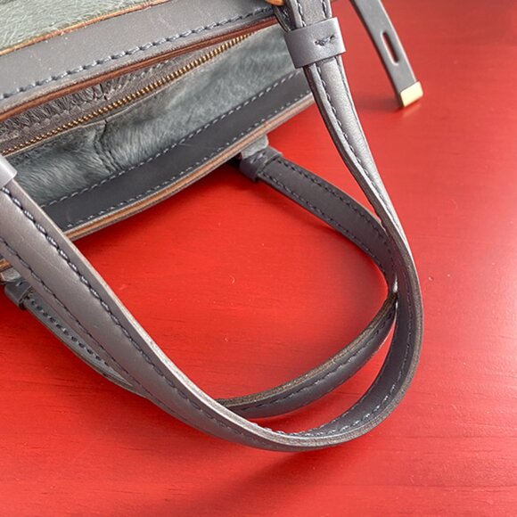 Tod's Kate Easy Piccola Giorno Calf Hair Haircalf Leather Mini Satchel Lock Bag - Picture 9 of 16